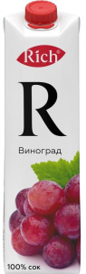 Сок Виноградный красный Рич 1л