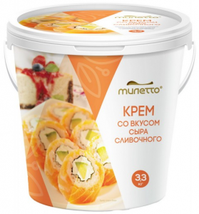 Сыр для суши 62% ведро 3 кг. ТМ MILETTO