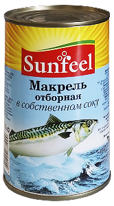 Макрель в с/с ж/б 425 гр. ТМ SANFEEL