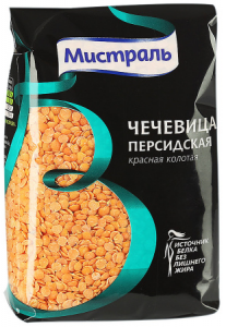 Чечевица красная 450 гр.ТМ Мистраль