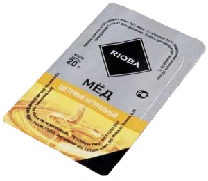 Мед цветочный порционный 20 гр. ТМ RIOBA /20 шт./