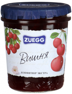 Конфитюр Вишня ZUEGG 320 гр.