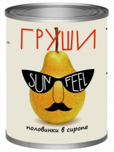 Груша консервированная половинки в сиропе ж/б 850 гр. ТМ SUNFEEL