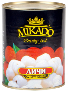 Личи в сиропе ТМ «Микадо», ж/б, 567 гр.