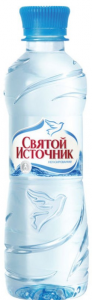 Вода минеральная пластик без газа 500 мл. /12 шт./ ТМ Святой источник