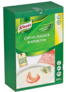 Суп-пюре лосось с креветками 1,8 кг. ТМ KNORR
