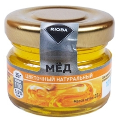 Мед цветочный порционный 35 гр. /12 шт./
