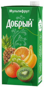 Сок мультифрут 2 литра ТМ Добрый