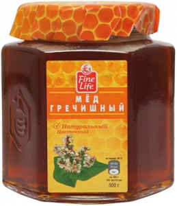 Мед FINE LIFE гречишный, 500г
