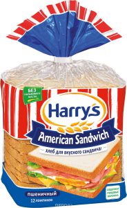 Хлеб тостовый пшеничный 470 гр. ТМ HARRIS