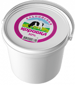Сметанный продукт 30% 5кг. ТМ Альпийская Коровка