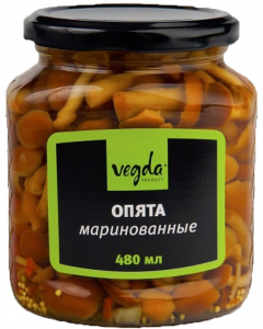 Опята маринованные ст./б 460 гр.ТМ VEGDA