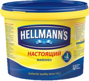 Майонез настоящий ведро 5,3 л. ТМ HELLMANS