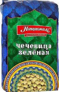 Чечевица зеленая 450 гр.ТМ Националь