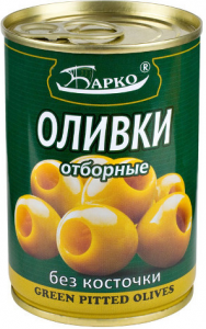 Оливки зеленые Б/К БАРКО 300мл/12шт, шт (1 шт)