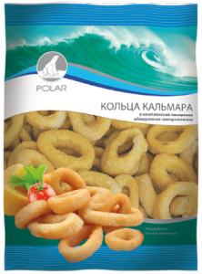 Кальмар кольца в кляре Полар, Россия, 1 кг
