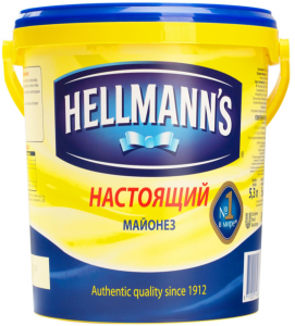 Майонез 78% настоящий ведро 5,3 л. ТМ HELLMANS