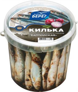 Килька балтийская пряного посола 900 гр. ТМ Балтийский берег