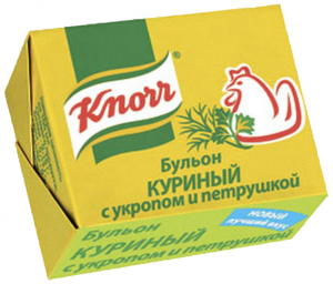 Бульонные кубики в ассортименте 48шт/уп ТМ KNORR