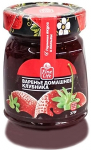 Варенье домашнее клубника Fine Life 370 гр.