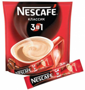 Кофе растворимый 3 в 1 классический 16 гр./20 шт.ТМ НЕСКАФЕ