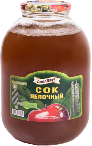 Сок Яблоко ТМ Смоленск 3л/4шт