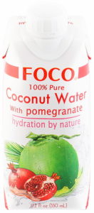 Кокосовая вода с соком граната FOCO, 330 мл