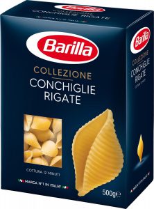 Паста конкилье Барилла (ракушки) 500 гр.