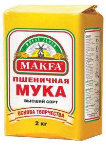 Мука пшеничная высший сорт 2 кг. ТМ Макфа