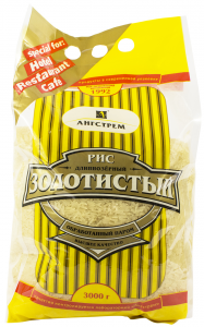 Рис золотистый длиннозерный 3 кг. ТМ Ангстрем