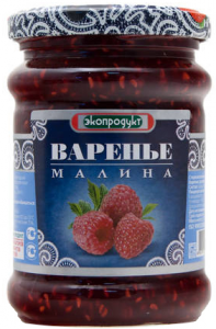 Варенье эко-продукт малина 326 гр.