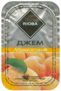 Джем порционный абрикосовый 20 гр./20 шт.