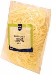 Сыр Чечил белый спагетти 40% 100 гр.